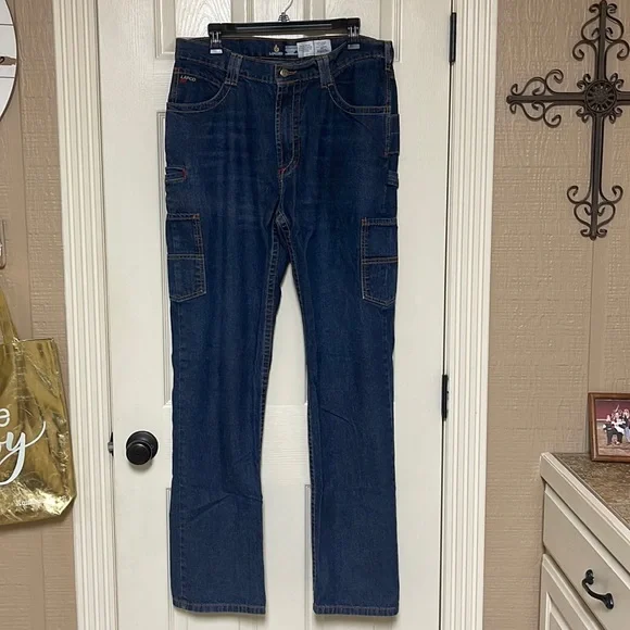Lapco FR utility jeans. Great condition! Size 34 x36. Flame Resistant - Picture 1 of 13